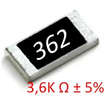 RESISTOR SMD 3K6 0805