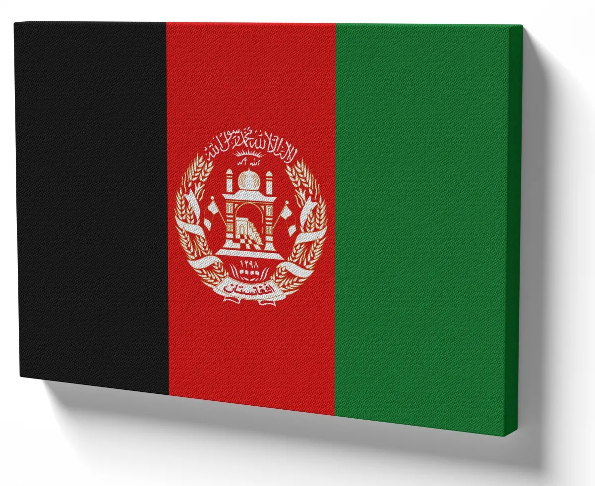 Azulejo decorativo personalizado parede ou mesa Bandeira Afeganistão Imagem