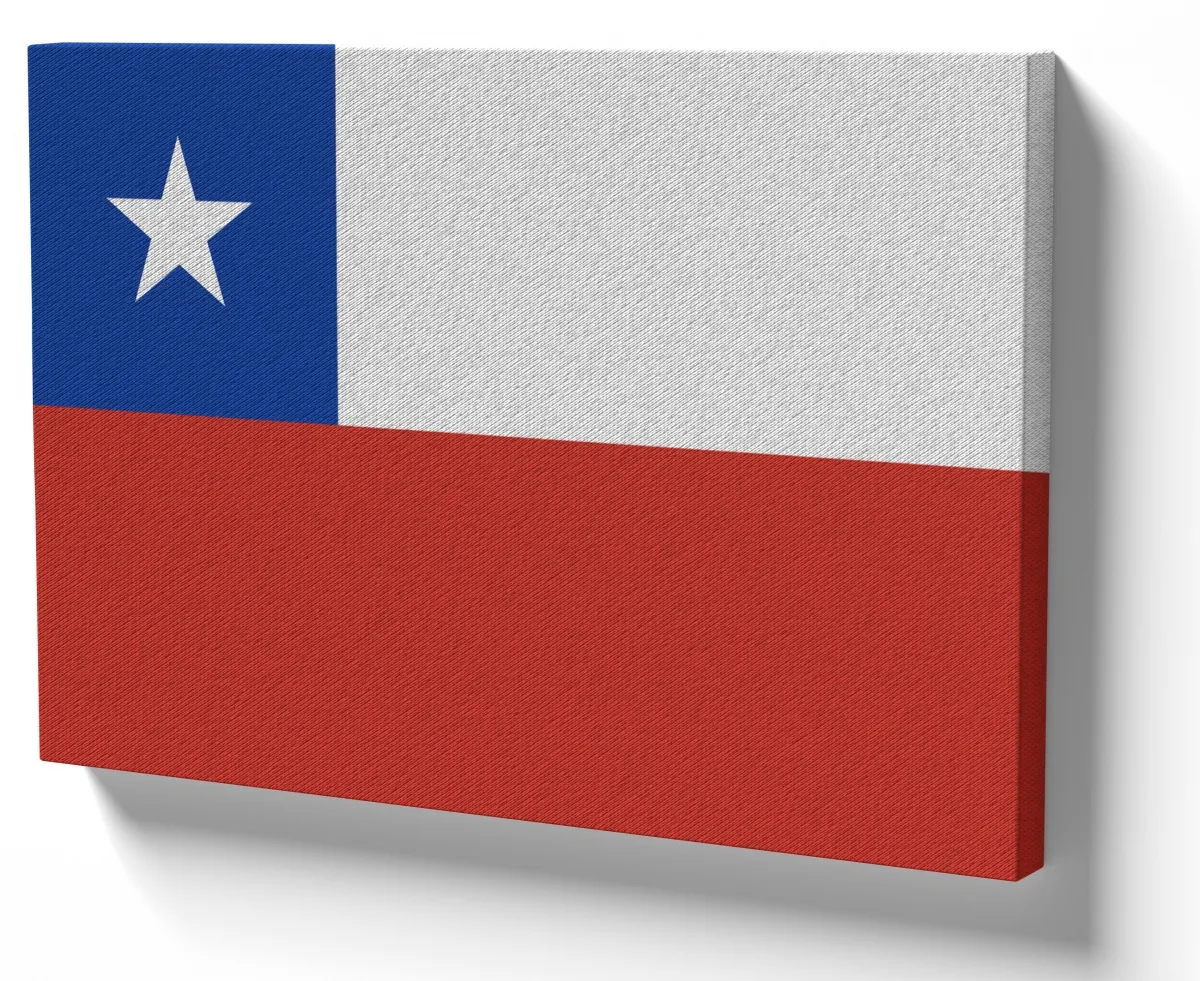 Azulejo decorativo personalizado parede ou mesa Bandeira Chile america latina