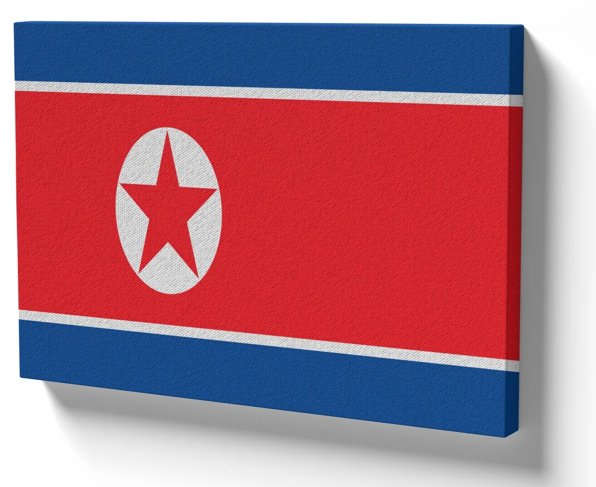 Azulejo decorativo personalizado parede ou mesa Bandeira Coreia do Norte