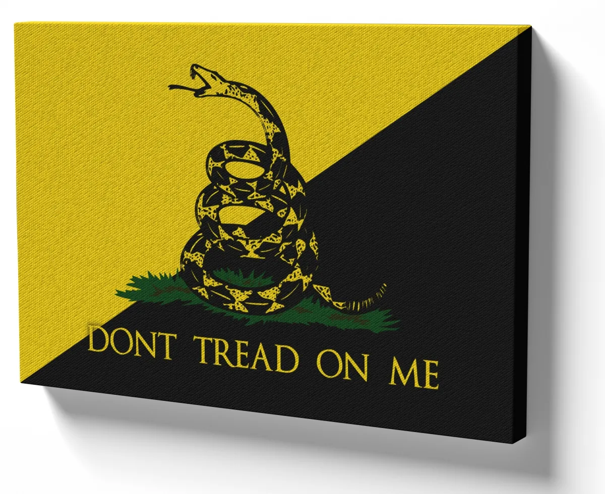 Azulejo decorativo personalizado parede ou mesa Gadsden dont tread on me ancap