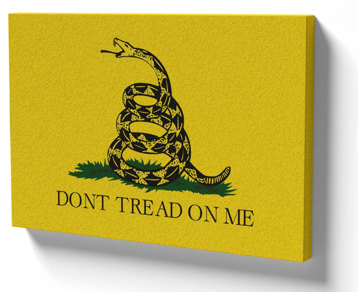 Azulejo decorativo personalizado parede ou mesa Gadsden não pise em mim ancap