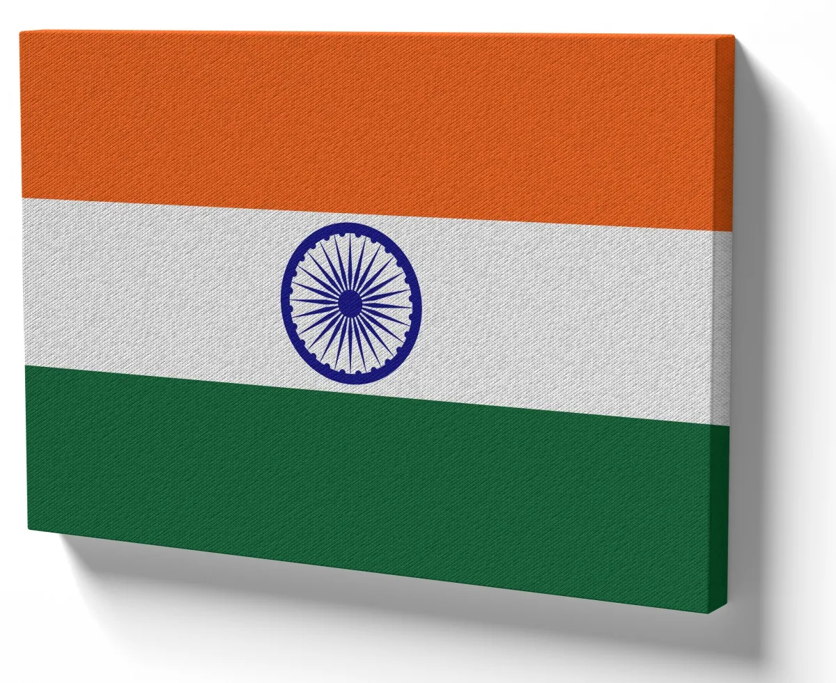 Azulejo decorativo personalizado parede ou mesa Bandeira Índia indiano