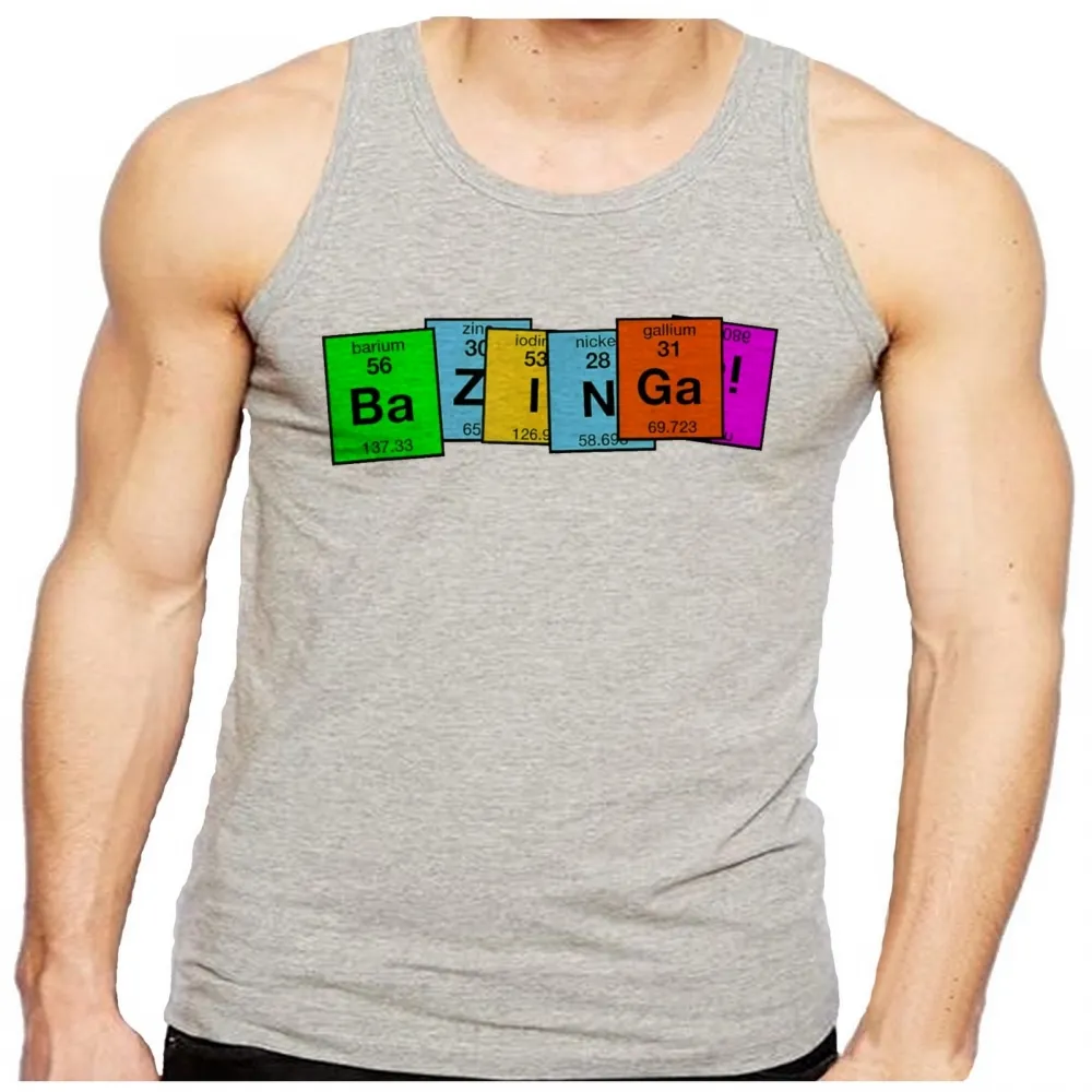 Camiseta Regata adulto ou infantil Bazinga big bang theory tabela