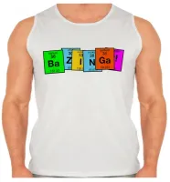 Camiseta Regata adulto ou infantil Bazinga big bang theory tabela - Foto 2