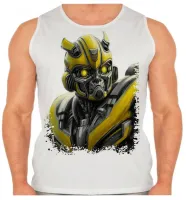 Camiseta Regata adulto ou infantil bumblebee transformers camaro - Foto 2