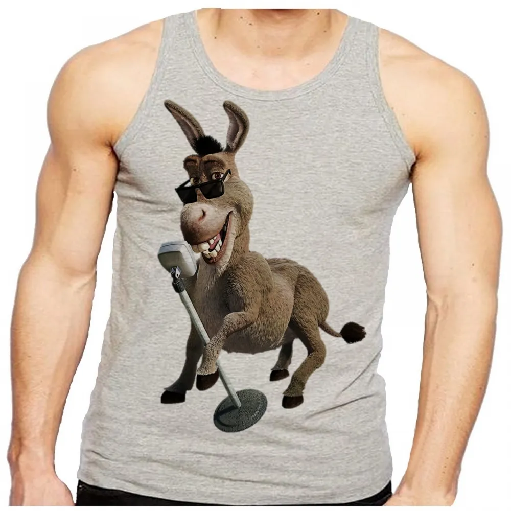 Camiseta Regata adulto ou infantil Burro shrek cantando