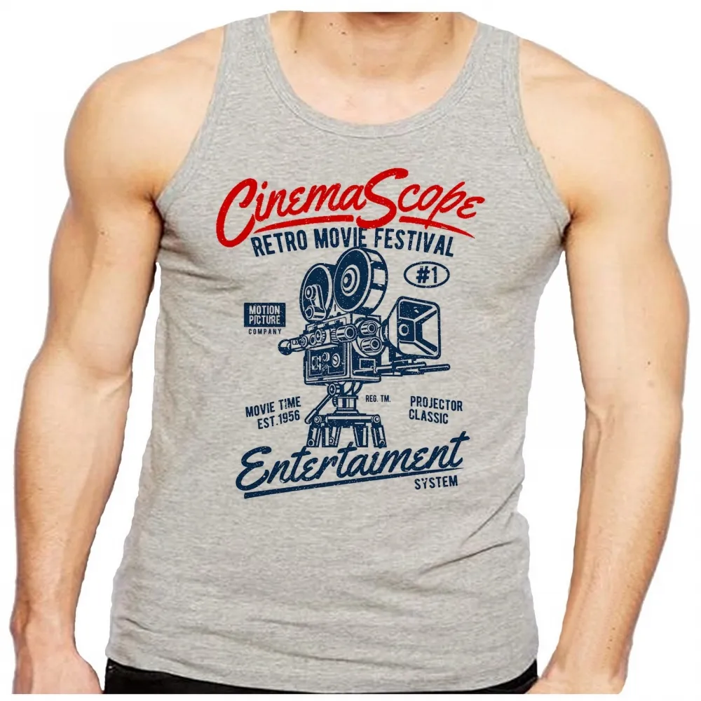 Camiseta Regata adulto ou infantil Cinema Arte festival antigo Imagem