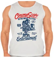 Camiseta Regata adulto ou infantil Cinema Arte festival antigo - Foto 2