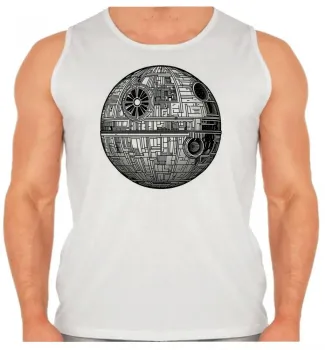 Camiseta Regata adulto ou infantil Estrela da morte star wars darth vader - Foto 2