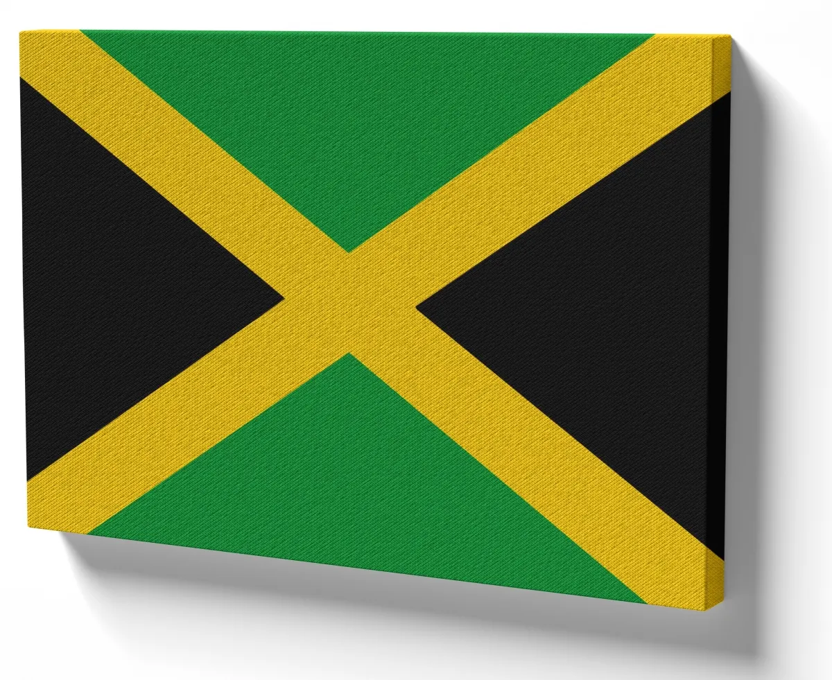 Azulejo decorativo personalizado parede ou mesa Bandeira Jamaica marley