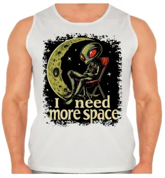 Camiseta Regata adulto ou infantil Et alien ovni lua disco voador