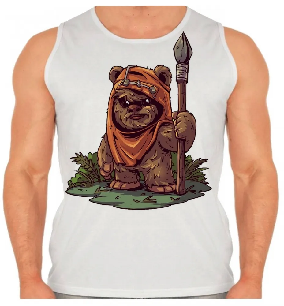 Camiseta Regata adulto ou infantil ewoks urso star wars
