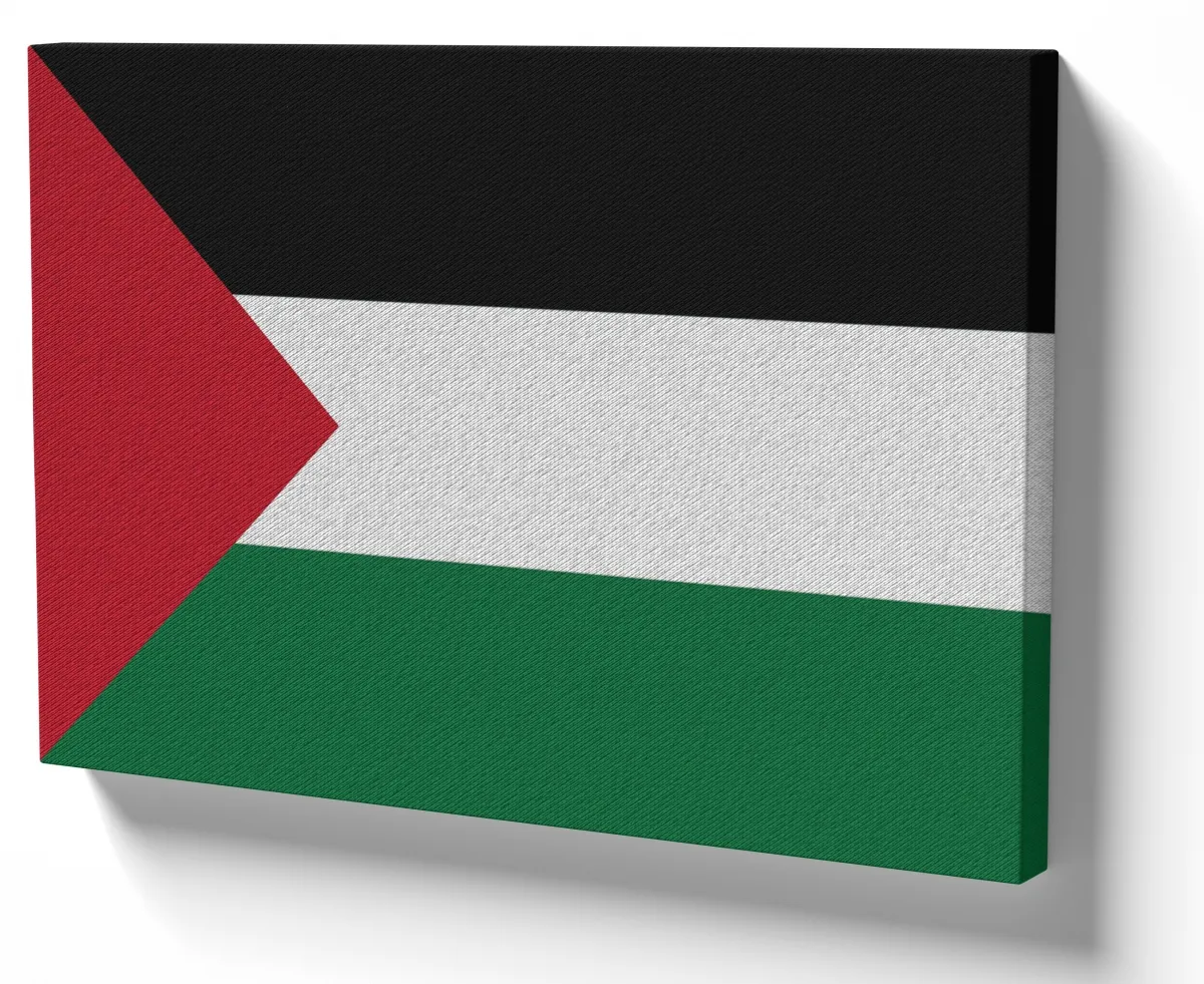 Azulejo decorativo personalizado parede ou mesa Bandeira Palestina Imagem