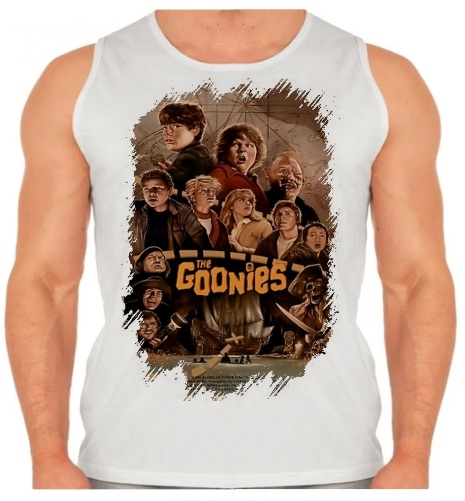 Camiseta Regata adulto ou infantil goonies filme antigo anos 80