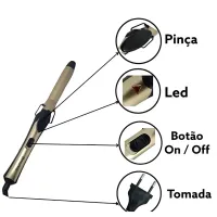 Modelador De Cabelos e Cachos Estilo Babyliss 22mm Bivolt - Foto 3