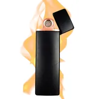 Isqueiro Acendedor Recarregável USB Eletrônico Premium Luxo Touch Presente Unissex Eletrônico - Foto 3