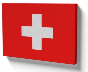 Azulejo decorativo personalizado parede ou mesa Bandeira Suíça europa pais