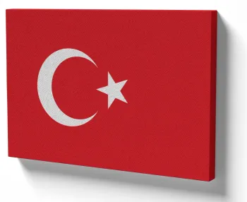 Azulejo decorativo personalizado parede ou mesa Bandeira Turquia oriente medio