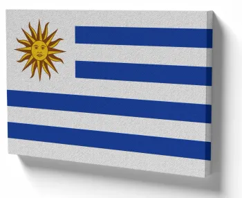Azulejo decorativo personalizado parede ou mesa Bandeira Uruguai