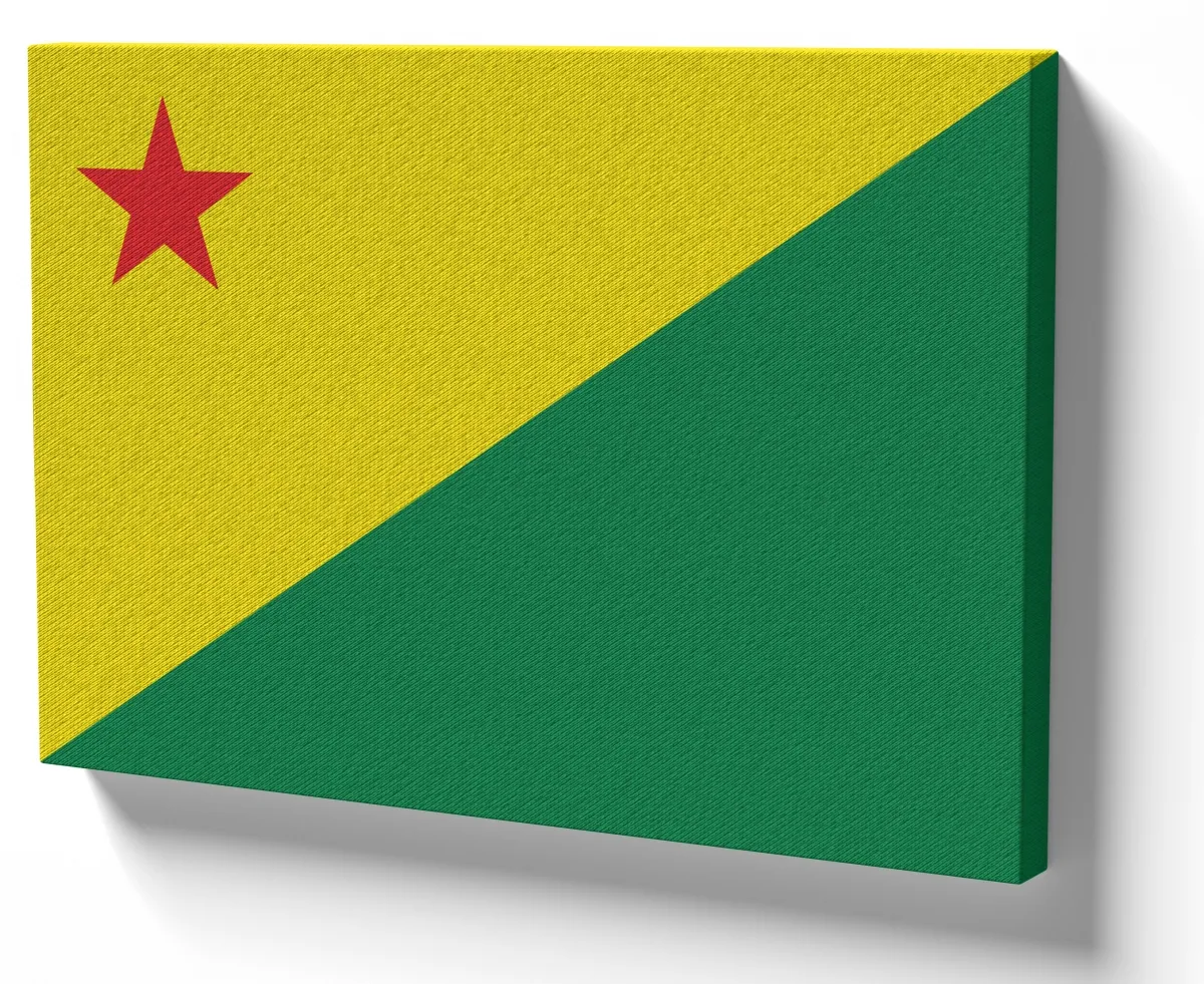 Azulejo decorativo personalizado parede ou mesa Bandeira Acre Imagem