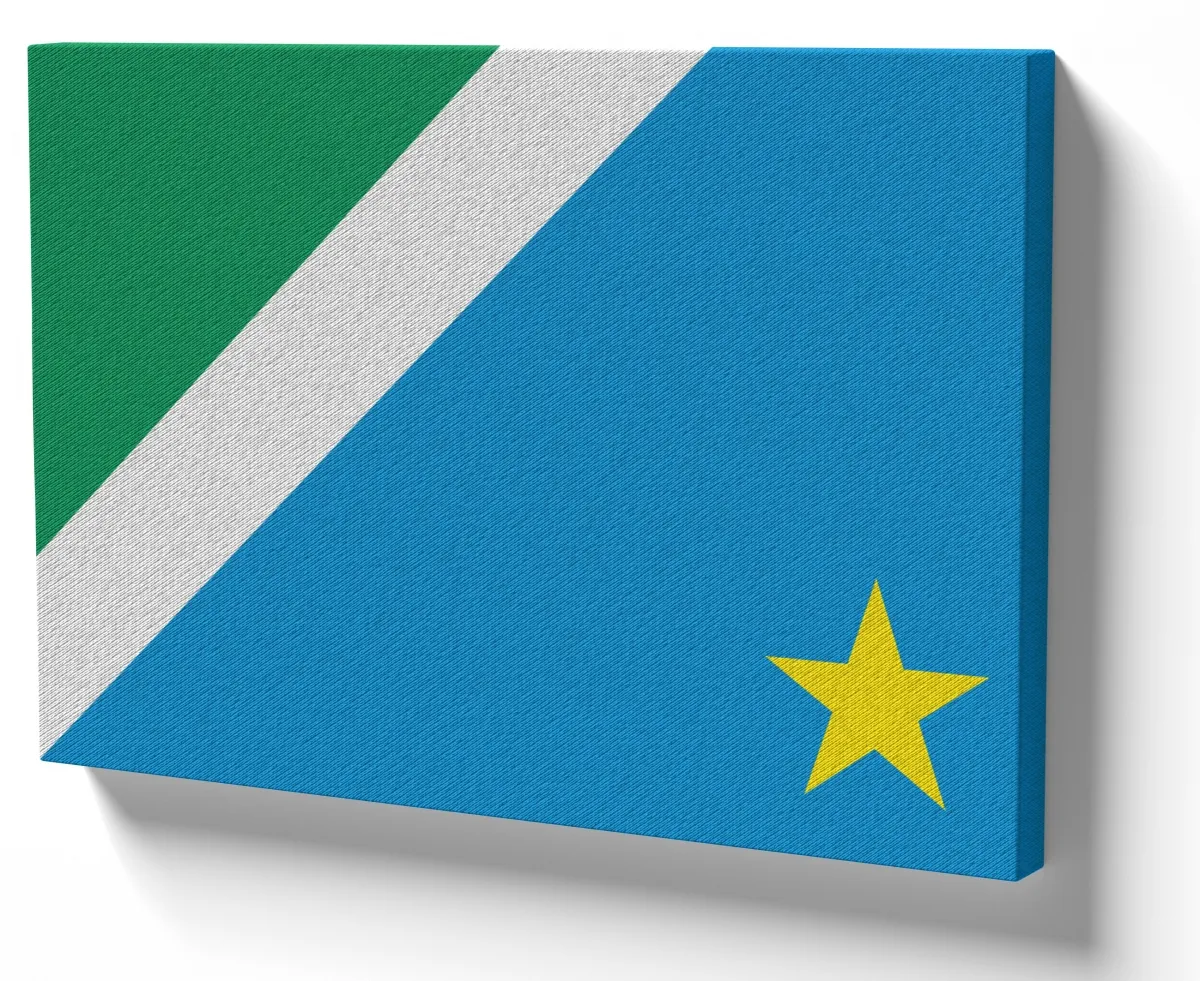 Azulejo decorativo personalizado parede ou mesa Bandeira Mato grosso sul Imagem