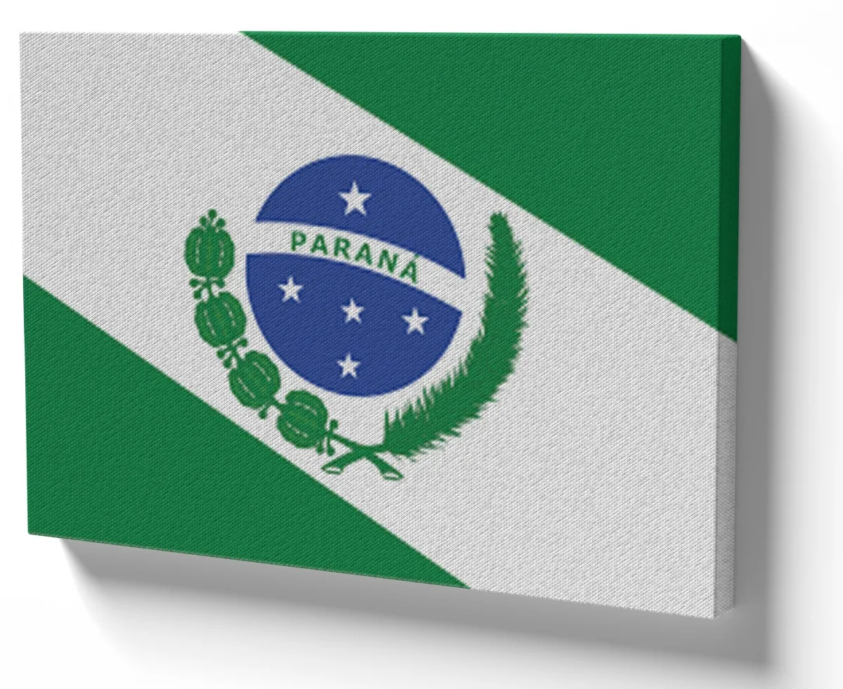Azulejo decorativo personalizado parede ou mesa Bandeira Paraná Imagem