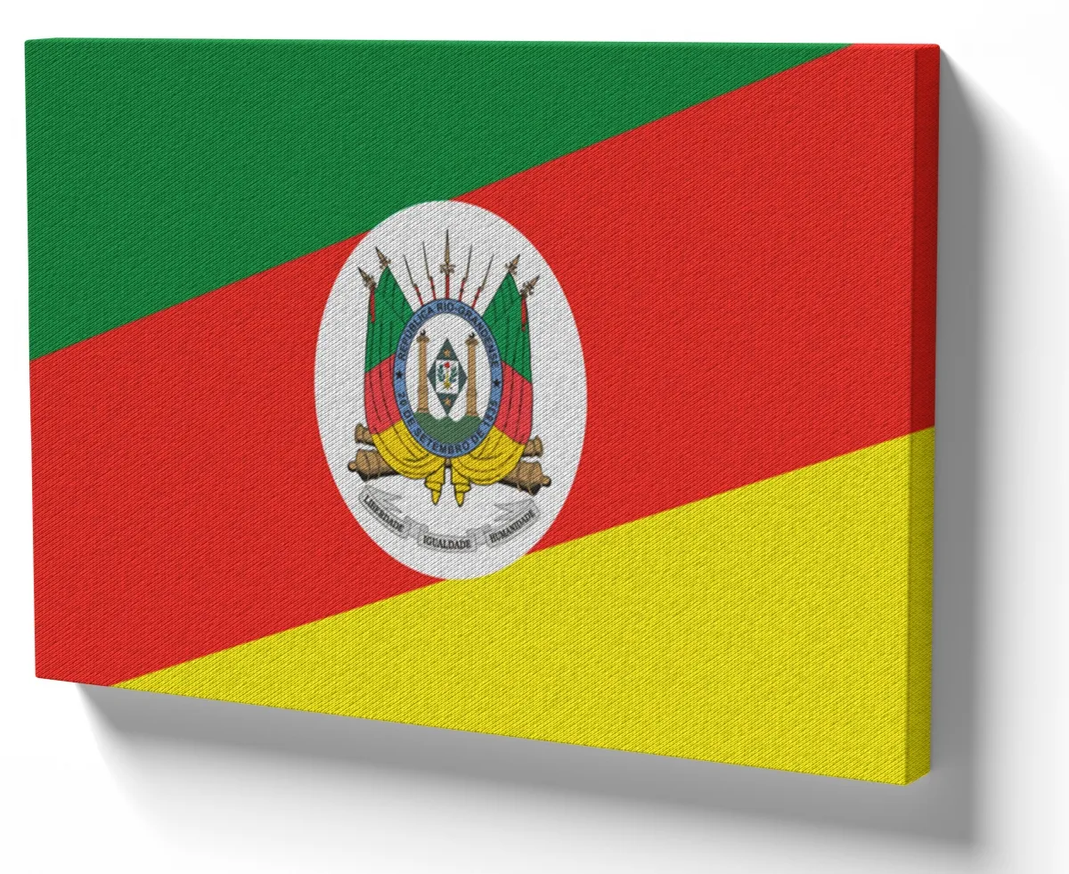 Azulejo decorativo personalizado parede ou mesa Bandeira Rio grande do sul Gaucho
