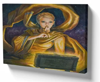 Azulejo decorativo personalizado parede ou mesa Deusa Nórdica Fulla