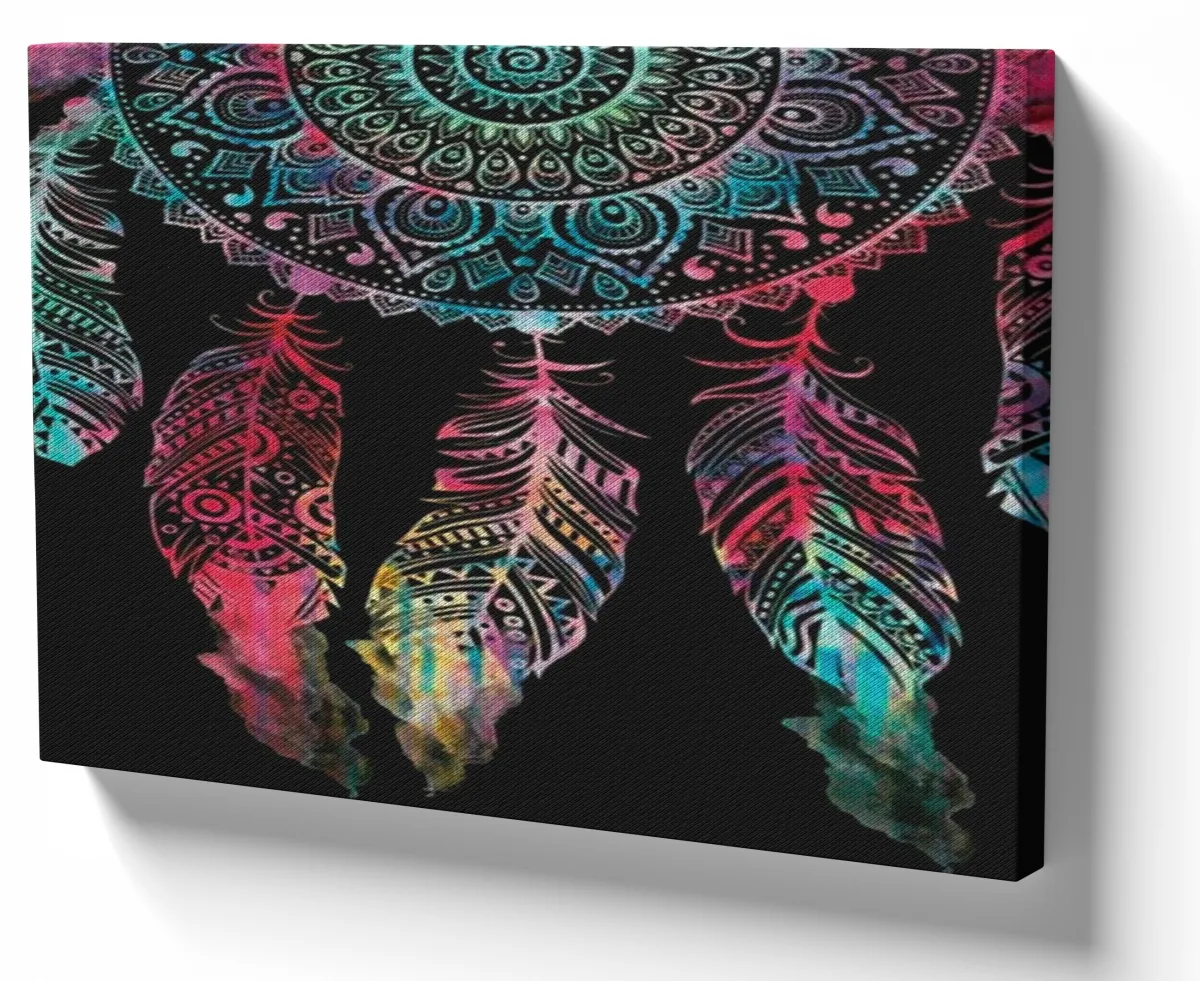 Azulejo decorativo personalizado parede ou mesa Filtro dos sonhos colorido Imagem