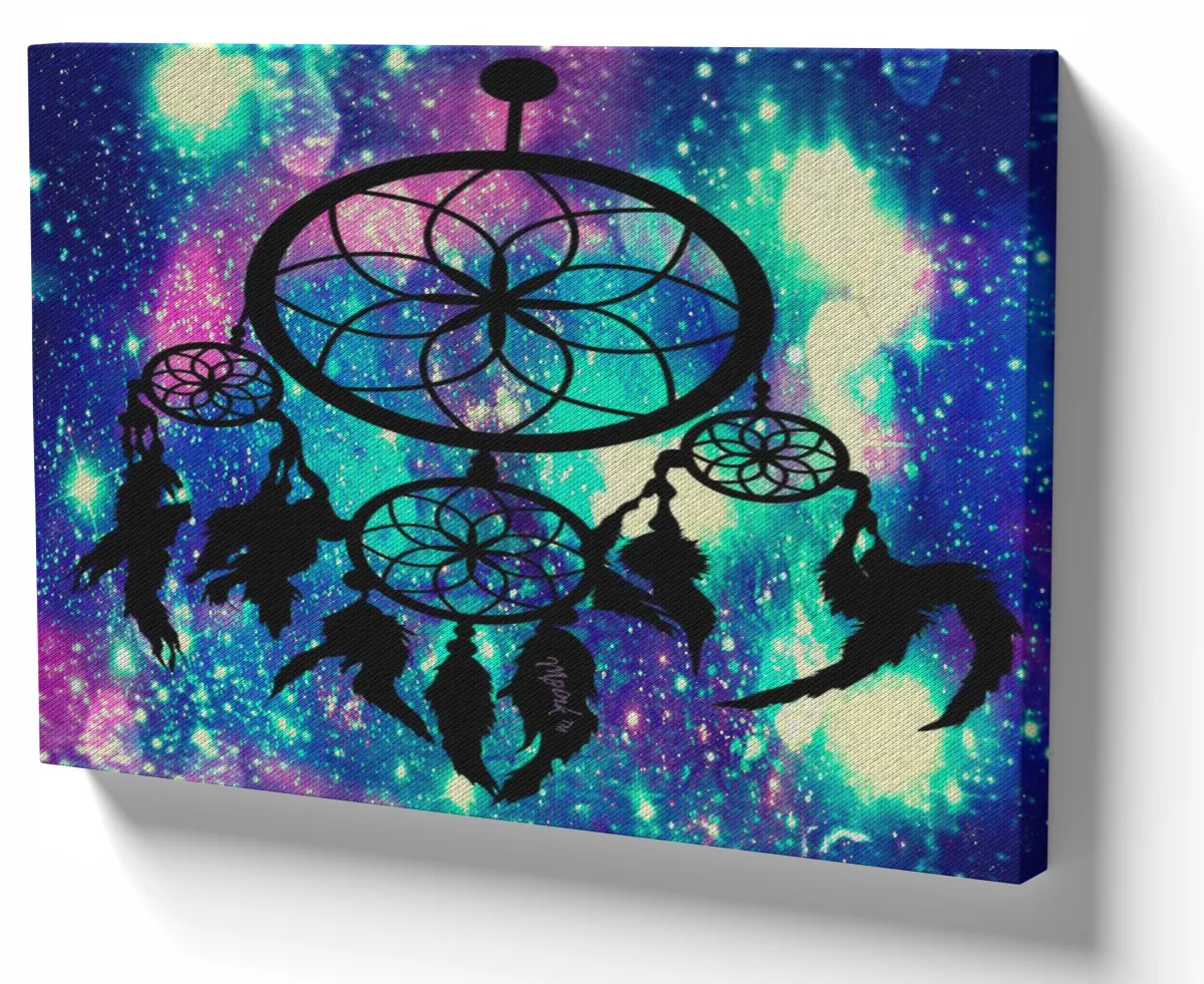 Azulejo decorativo personalizado parede ou mesa Filtro dos sonhos galáxia Imagem