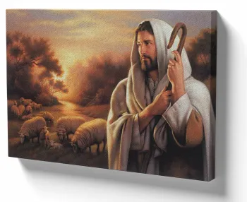 Azulejo decorativo personalizado parede ou mesa Jesus Cristo DEUS cajado
