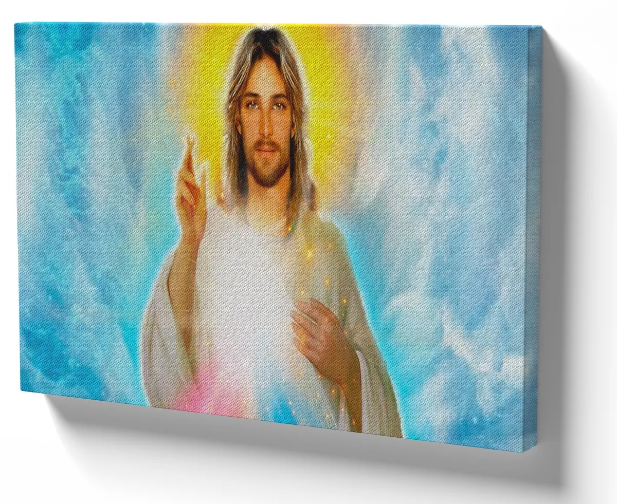 Azulejo decorativo personalizado parede ou mesa Sananda Jesus Cristo