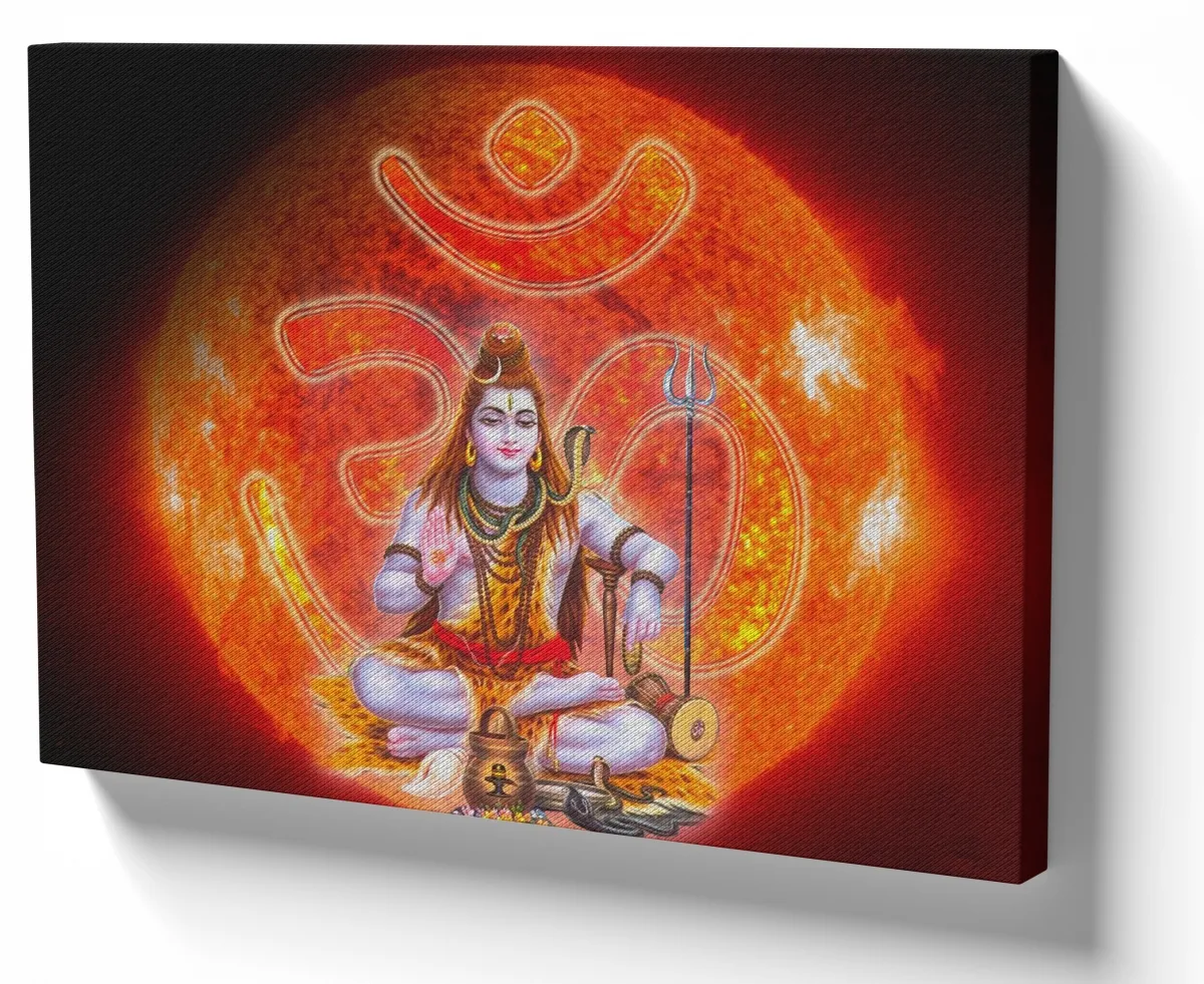 Azulejo decorativo personalizado parede ou mesa Shiva sol Om