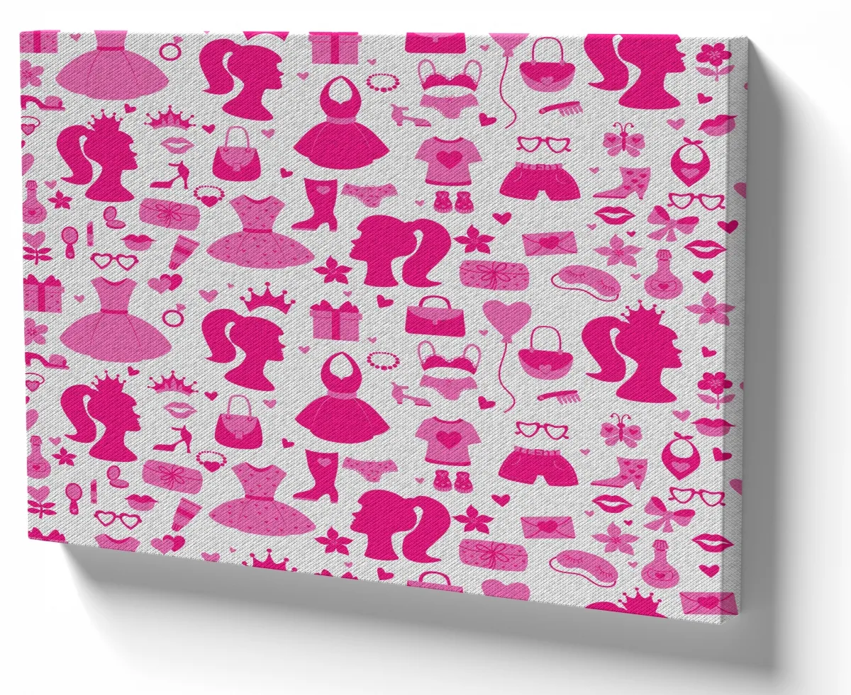 Azulejo decorativo personalizado parede ou mesa Barbie estampa Imagem