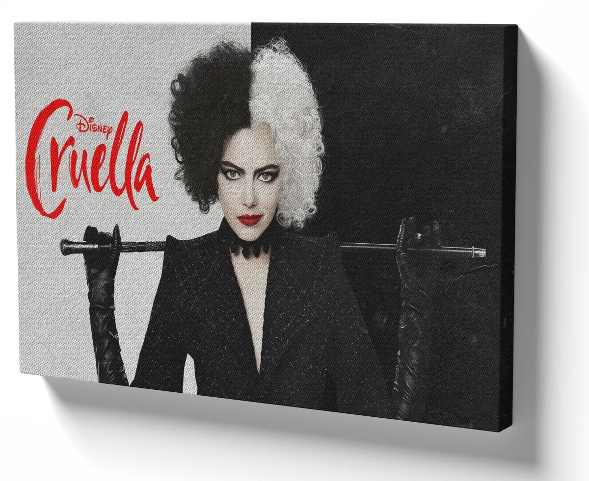 Azulejo decorativo personalizado parede ou mesa Cruella 101 dalmatas Imagem