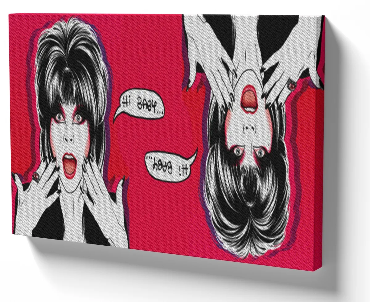 Azulejo decorativo personalizado parede ou mesa Elvira Hi baby rainha trevas Imagem