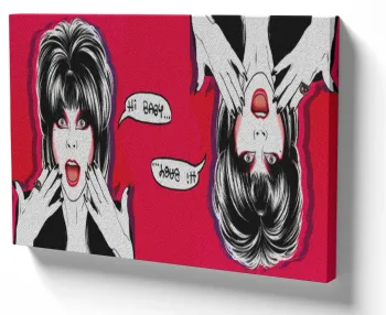 Azulejo decorativo personalizado parede ou mesa Elvira Hi baby rainha trevas