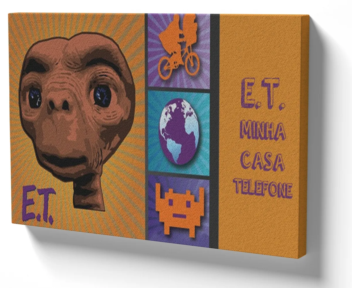 Azulejo decorativo personalizado parede ou mesa ET minha casa telefone alien Imagem