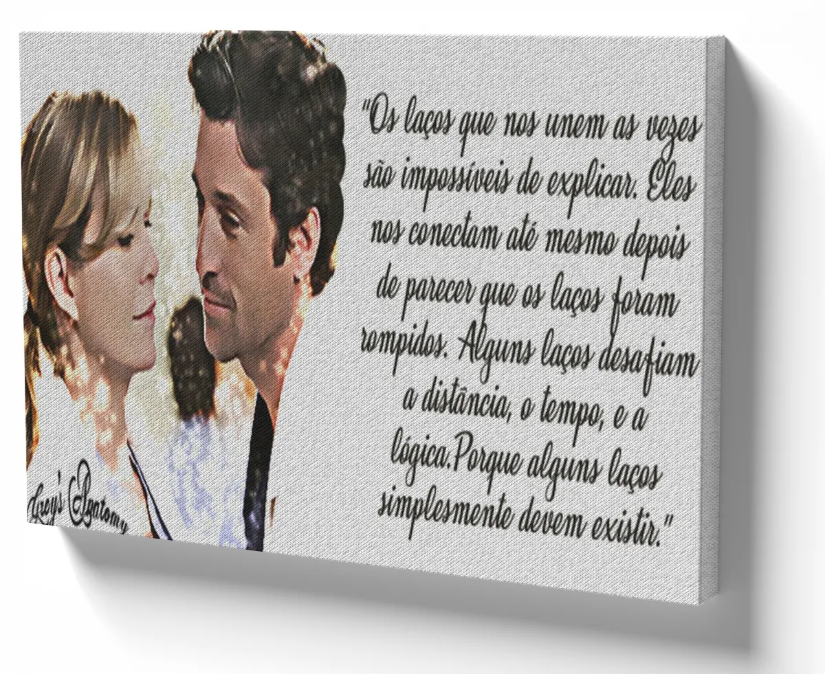 Azulejo decorativo personalizado parede ou mesa Greys Anatomy namorados Imagem