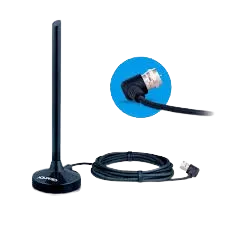 Antena Digital Aquário 5 Em 1 Vhf Uhf Fm Hdtv 4k - Dtv100p