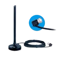 Antena Digital Aquário 5 Em 1 Vhf Uhf Fm Hdtv 4k - Dtv100p