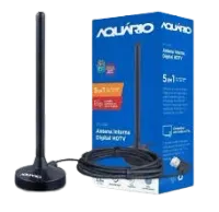Antena Digital Aquário 5 Em 1 Vhf Uhf Fm Hdtv 4k - Dtv100p - Foto 2
