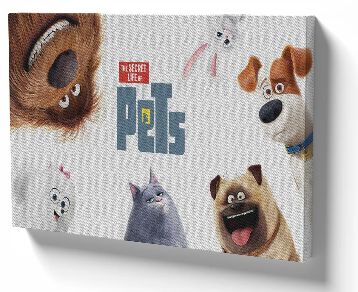 Azulejo decorativo personalizado parede ou mesa Pets movie cachorro gato Imagem