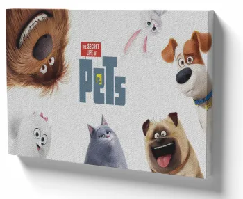 Azulejo decorativo personalizado parede ou mesa Pets movie cachorro gato