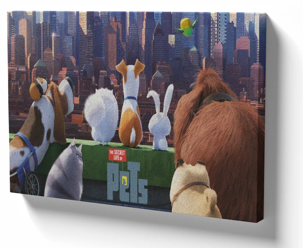 Azulejo decorativo personalizado parede ou mesa Pets movie filme cinema desenho