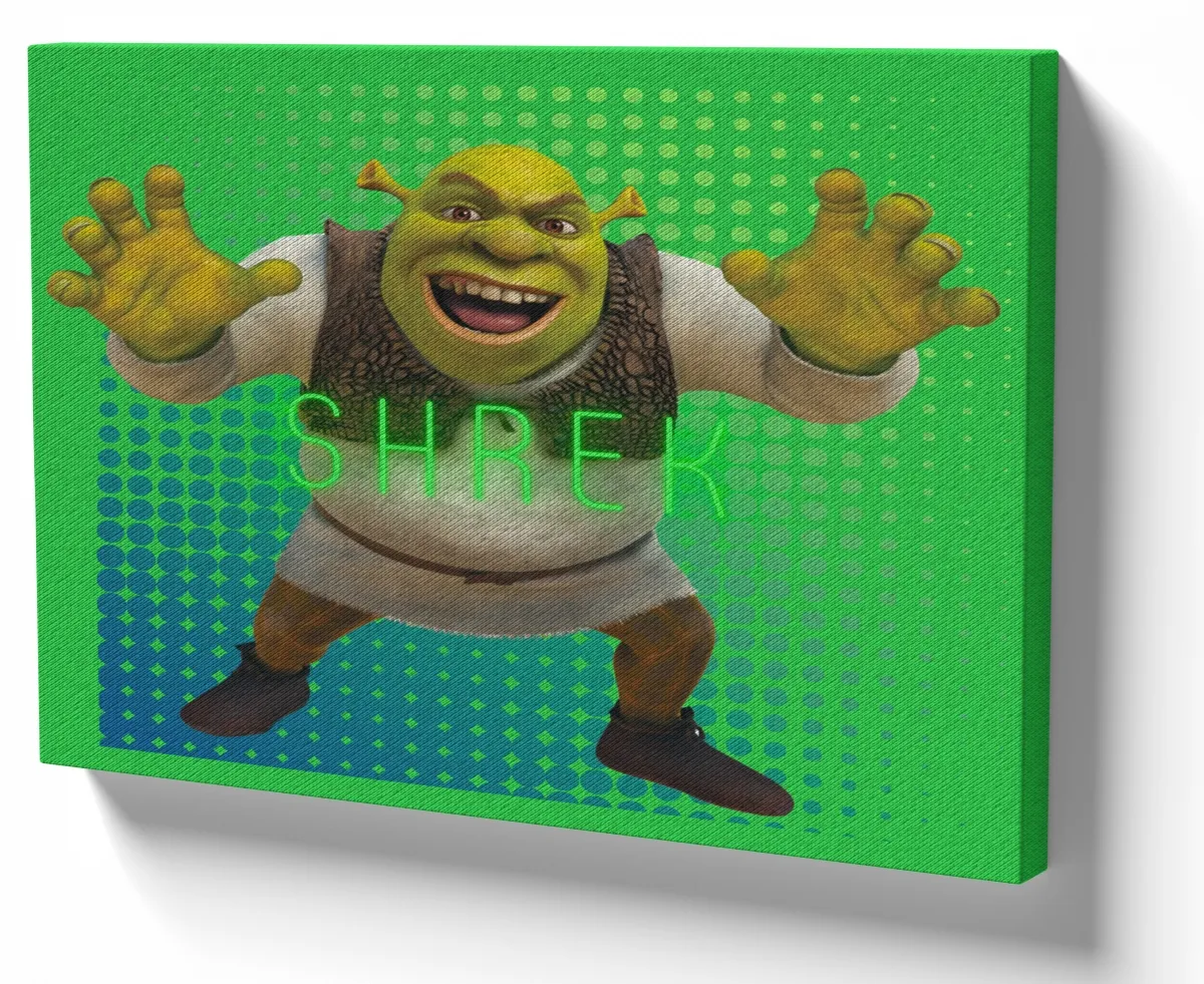Azulejo decorativo personalizado parede ou mesa Shrek Ogro