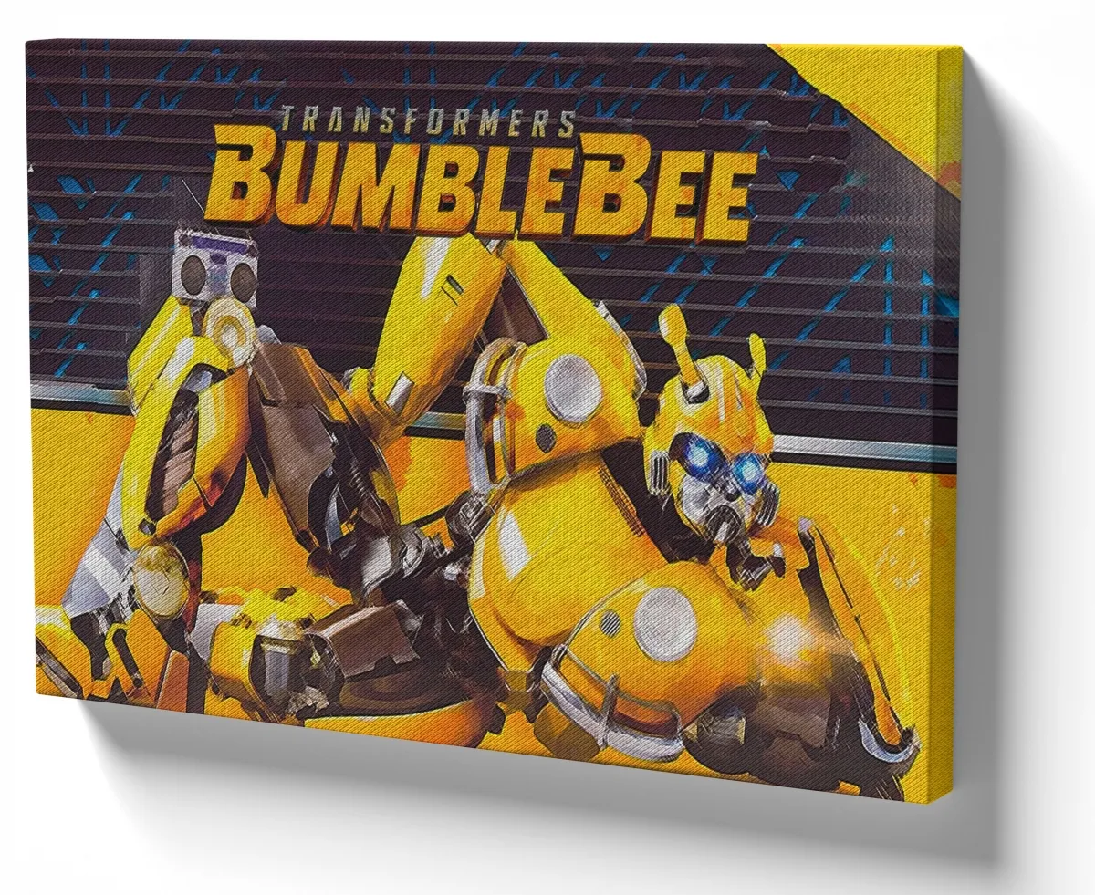 Azulejo decorativo personalizado parede ou mesa Transformers Bumblebee fusca