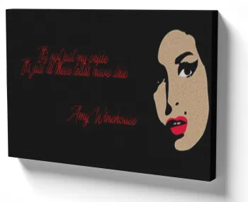 Azulejo decorativo personalizado parede ou mesa Amy Winehouse Desenho rock
