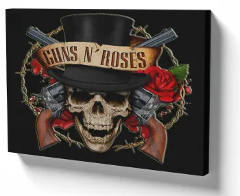 Azulejo decorativo personalizado parede ou mesa Axl Rose Guns In Roses Armas Rosas Banda